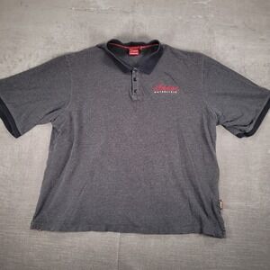 Indian Motorcycle Vintage Polo Shirt Embroidered Rugby Logo Short Sleeve 2XL‎